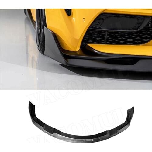 Carbon Fiber Front Bumper Splitter Lip Cover Trim Fit for Toyota Supra 2019 - 2020 Car Styling