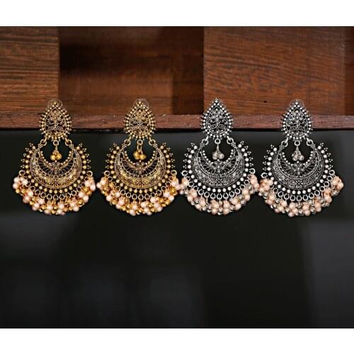 Earrings For Women 2021 Trend Accessories Bells Indian Jewelry Ear Rings For Girls Fashion Vintage Earring Dangling Gift серьги