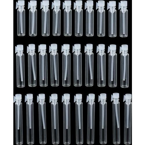 1/2/3 ml Mini Glass Perfume Small Sample Vials Perfume Bottle Fragrance Bottle Laboratory Liquid Test Tube Trial Bottle