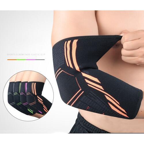 1PCS Elbow Support Elastic Gym Sport Elbow Protective Pad Absorb Sweat Sport Basketball Arm Sleeve Elbow Brace
