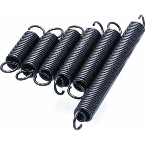 10Pcs Steel Tension Spring With Hooks Small Extension Spring Length 15-60mm Wire Diameter 0.6mm Outer Diameter 6mm
