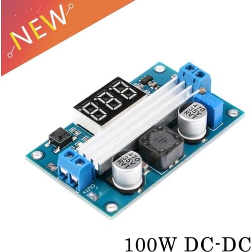 100W DC-DC 3~35V to 3.5~35V Booster Step Up Module Converter Regulated Power Supply Module with LED Digital Display