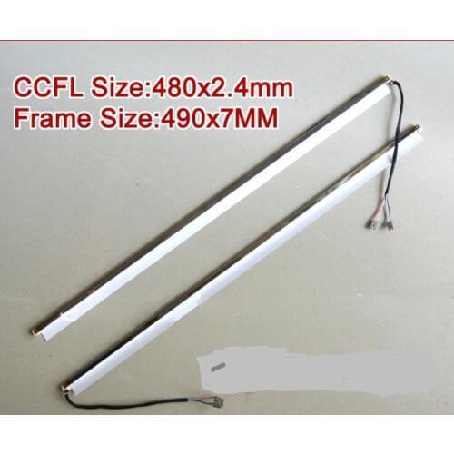 2PCS 22'' inch wide dual lamps CCFL with frame,LCD lamp backlight with housing,CCFL with cover,CCFL:480mmx2.4mm,FRAME:490mmx7mm