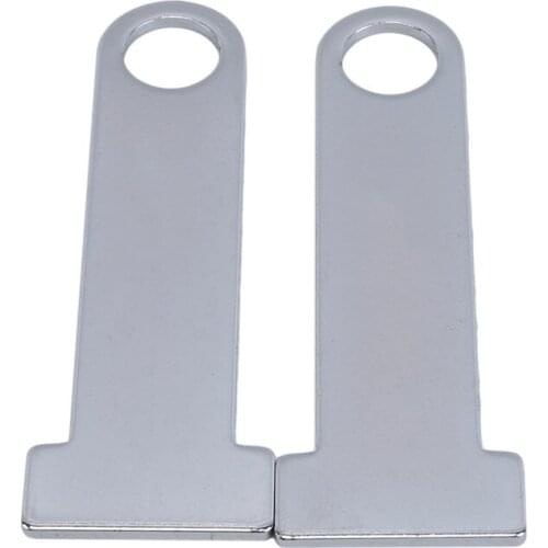 2pcs/lot Universal Motorcycle Silver Helmet Strap D-Ring Steel Lock Extensions Scooter Biker