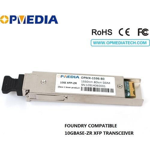 3 YEARS WARRANTY!Foundry compatible 10G 1550nm 80km XFP transceiver, 10GBASE-ZR XFP optical module,free shipping