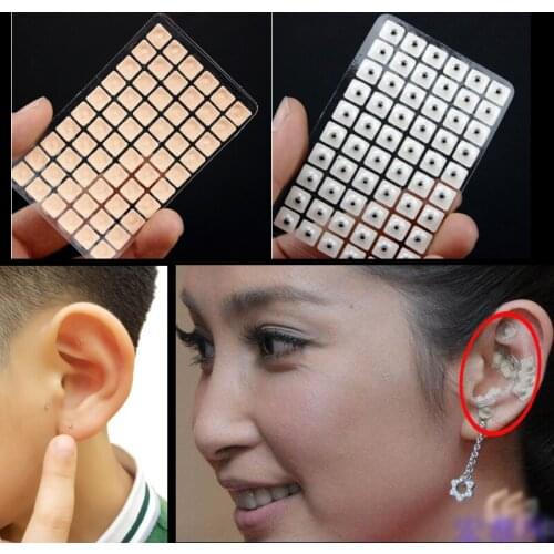 600Pcs/lot Acupuncture Needle Ear Vaccaria Seeds Ear Massage Relaxation Ears Stickers Auricular-paster Press Seeds Wholesale