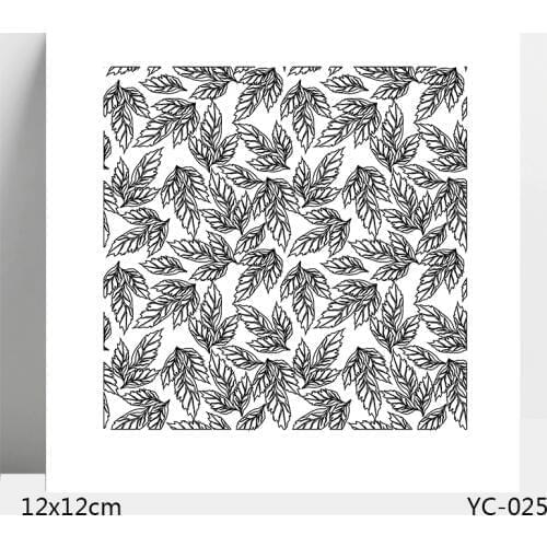 AZSG Leaf Clear Stamps For DIY Scrapbooking/Card Making/Album Decorative Silicone Stamp Crafts