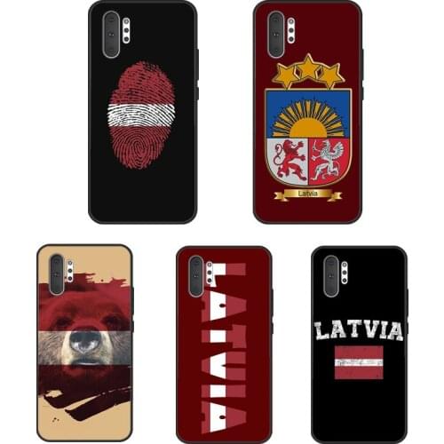 Latvia Flag For Samsung Galaxy S20 FE S8 S9 S10 Plus S10e Note 10 Plus Note 20 S21 Ultra Phone Case