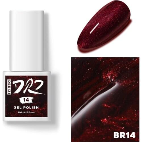 DERIZI 60 Colors Series NO.14 Nail Polish Vernis Hybrid Varnishes Nails Art Manicure Semi Permanent UV LED Soff Off Gel Polish