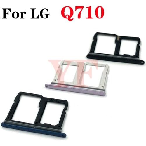 Sim Card Tray Holder For LG Stylo 4 Q7 Q610 Q710 LM-Q710CS Q710CS LM-Q710MS Q710MS Micro SD Reader Sim Card Slot Repair Parts