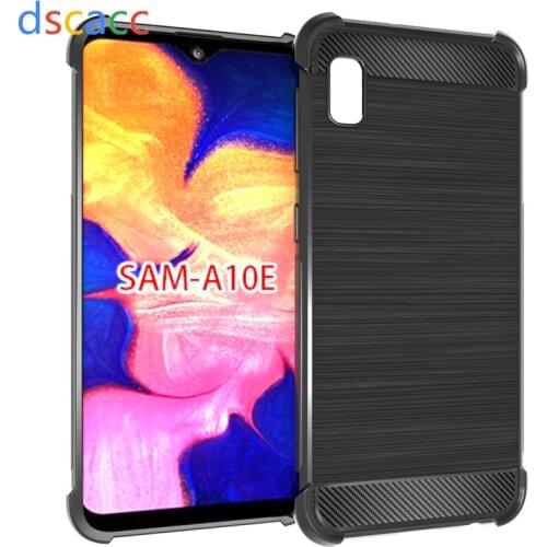 DSCACC Carbon Fiber Air Cushion TPU Case for Samsung Galaxy A30 A40 A50 A60 A70 M30 S10 S10E A10E 100pcs