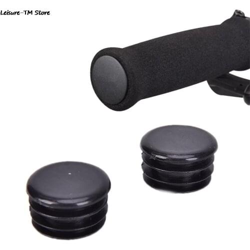 Bike Handlebar Cap Bicycle Grips Bike Handlebar End Lock-On Plugs Bar Grips Caps Covers Bicycle Parts Accessories 2 PCS Per Set