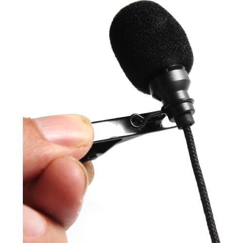 3.5mm Jack Metal Microphone Lavalier Tie Clip Microphone Mini Audio Mic For Teaching Portable Waist Lavalier Microphone