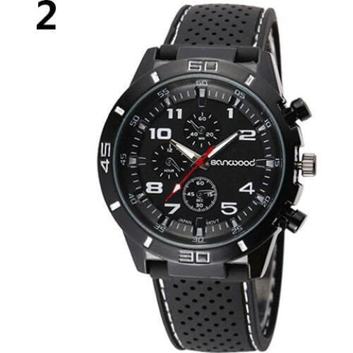 Men Wrist Watch Fashion Silicone Band Decorative Dials Sports Clock Analog Quartz Wrist Watch men watch reloj hombre