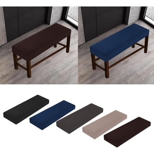 Soft Stretch Dining Room Elastic chair Bench Covers Slipcover Seat Protector for Living Room Kitchen Bedroom