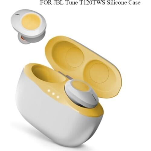 Anti-fall Silicone Earphone Case Protective Cover Shell for JBL Tune T120TWS