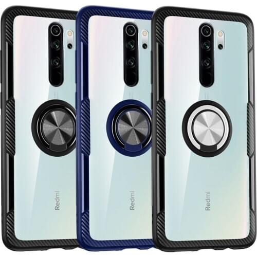 Transparent Ring Case For Xiaomi Redmi Note9Pro Max 9S 8 8T K30 Note7 5 Pro for Xiaomi mi A3 Lite 8 8SE 9 9SE 9T Note10 Pro case