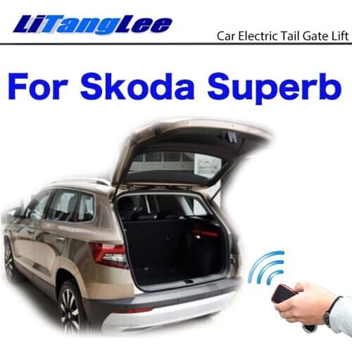 LiTangLee Car Electric Tail Gate Lift Trunk Rear Door Assist System For Skoda Superb B8 3V 2015~2020 Remote Control