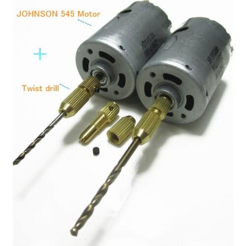 JOHNSON 545 DC 12V Motor Twist drill 6V 9V 14.4V Portable hand drill 18V For sweeper Double ball bearing Torque