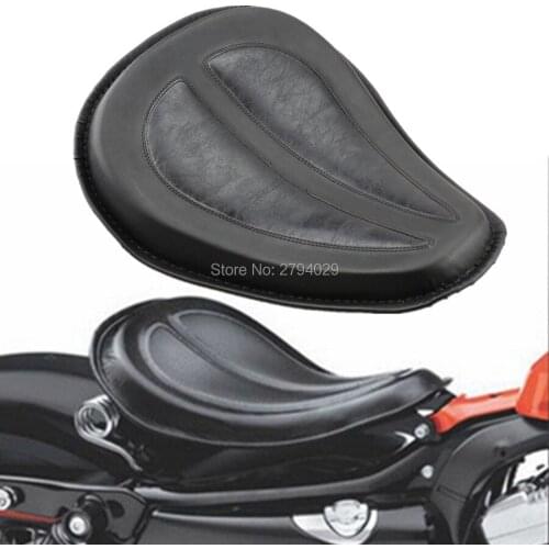 Heavy Duty Black Solo Seat W/ Brackets Spring Fits for Harley 2004-2015 Sportster XL1200 XL883 Iron 883 Custom NEW