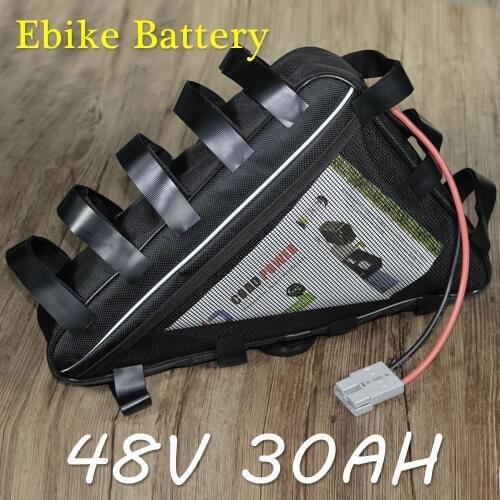 US EU AU Free Tax Triangle Battery 48V 30Ah Li ion Battery Pack for 48V 1000W Bafang BBS03 eBike Kit