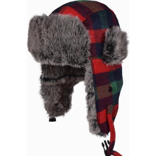 2019 high quality Winter Trooper Trapper Hunting Hat Aviator Winter Cap Keep warm bomber caps Chapeu morno