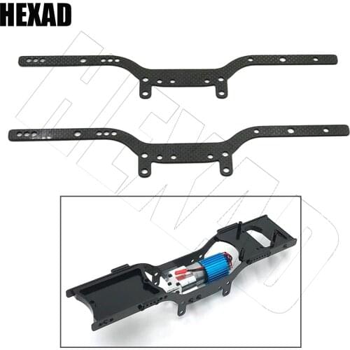 For WPL C24 C14 MN90 NM99S D90 D91 D96 D99 1/12 RC Car Upgrade Parts Carbon Fiber Girder Side Frame Chassis Beam Accessories