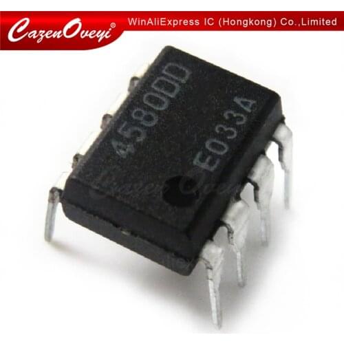 10pcs/lot NJM4580D NJM4580 4580D DIP-8 In Stock
