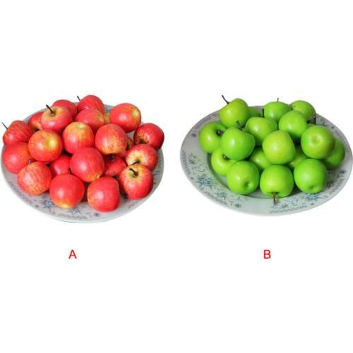 20pcs/bag Decorative Small Artificial Fruit Apple Photographic Props Party Home Kitchen Docoration Products Wedding