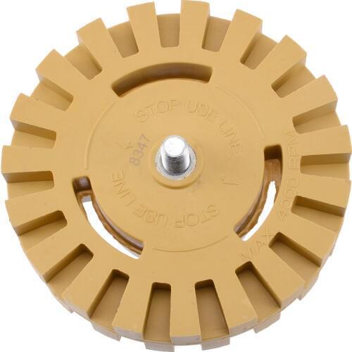 4 inch 100MM Rubber Eraser Wheel For Power Pneumatic Drill Remove Car Glue Adhesive Sticker Auto Repair Paint Tool