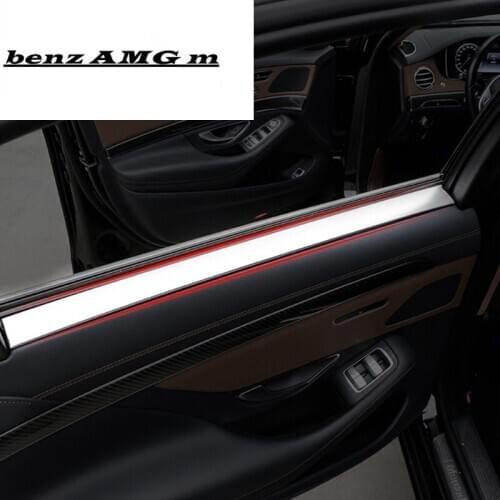 Car styling Interior Handle Covers Trim Door Bowl Stickers decorative for Mercedes Benz S Class W222 2014-2017 auto accessories