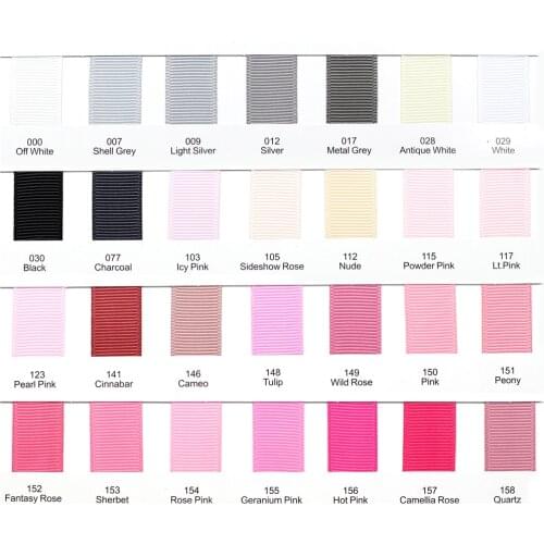 3/8" Solid Color Grosgrain Ribbon 1/4" 1/2" 1-1/2" 2" DIY Handmade Hair Bows Wedding Decoration Gift Wrap 100 Yards 196 Color