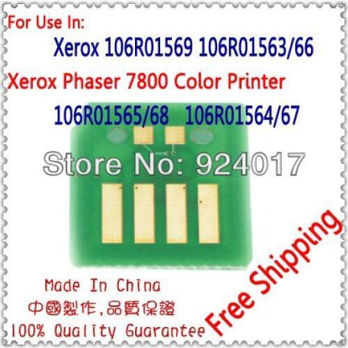 For Xerox 106R01577 106R01576 106R01575 106R01574 Toner Cartridge Chip,For Xerox 7800 7800N 7800DN 7800DX Printer Chip ASIA AUS