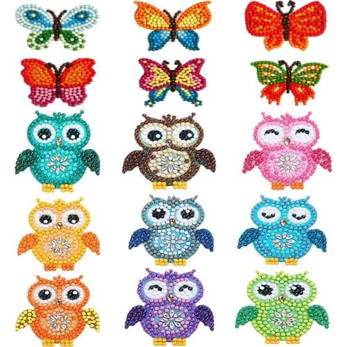 Gem childrens drawing set with DIY painting art craft tools to create your own magic sticker mosaic cute diamond