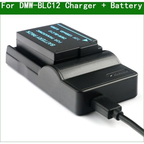 DMW-BLC12 Digital Camera Battery + Charger for Panasonic DMC-G7 G8 GX8 G80 G81 G85 GH2 FZ200 FZ330 FZ2000 FZ2500 FZ1000 FZH1