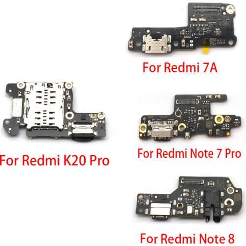 USB Charging Port Dock Charger Plug Connector Board Flex Cable For Xiaomi Redmi K20 Note 7 8 Pro Mi 10T