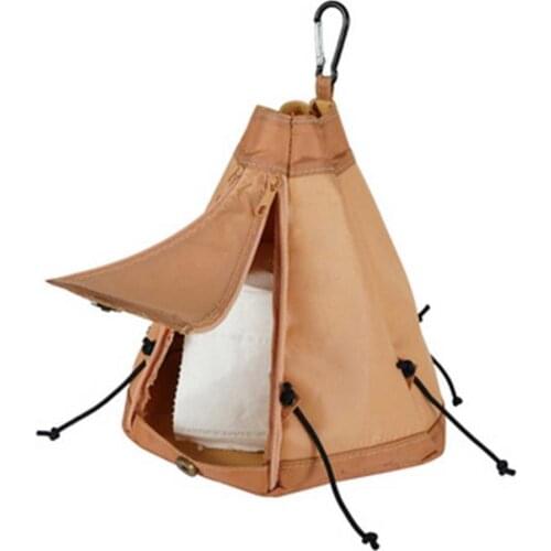 Creative Tent Tissue Box Portable Tent-shaped Tissue Dispenser Folding Napkin Holder For Outdoor Camping Barbecue Paper Towel