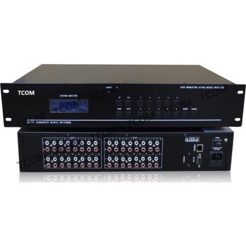 16x16 Audio Matrix Switch RCA Switcher Multimedia Dual Channel Stereo RS232 IR Remote Control