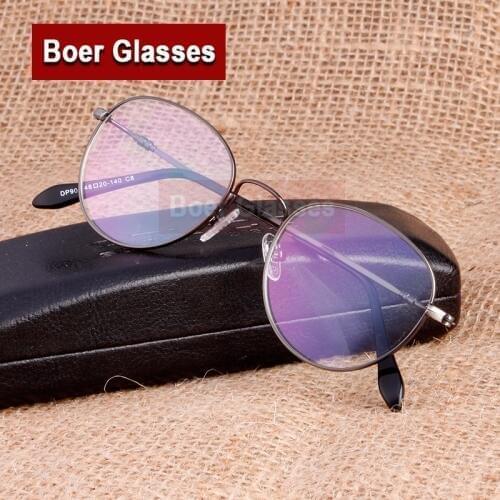 Fashion Stainless steel full rim Mens eyeglasses frame for optical lenses prescription glasses Womens frame DP902