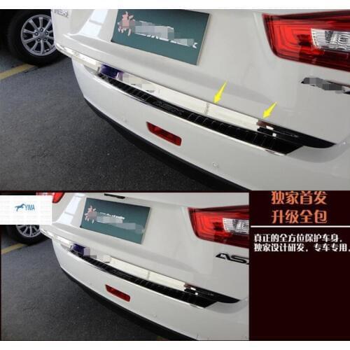Yimaautotrims Chrome Rear Trunk Accent Cover Tail gate Tailgate Trim Back Boot Door Strip Fit For Mitsubishi ASX 2013 2014