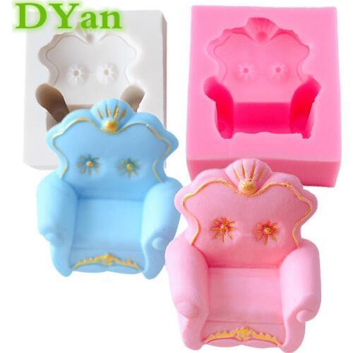 New Sofa Fondant Cake Mold Chocolate Mold DIY Cake Baking Mold A1685