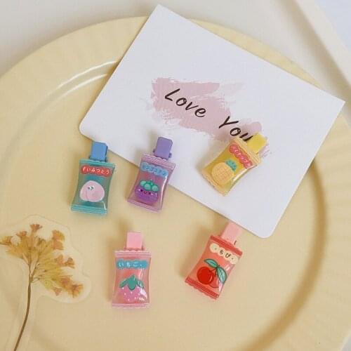New Cute Cartoon Fruit Flavored Candy Hairpins For Girls Kids Lovely Hair Decorate Clips Bangs Barrette Fashion Hair Accessories