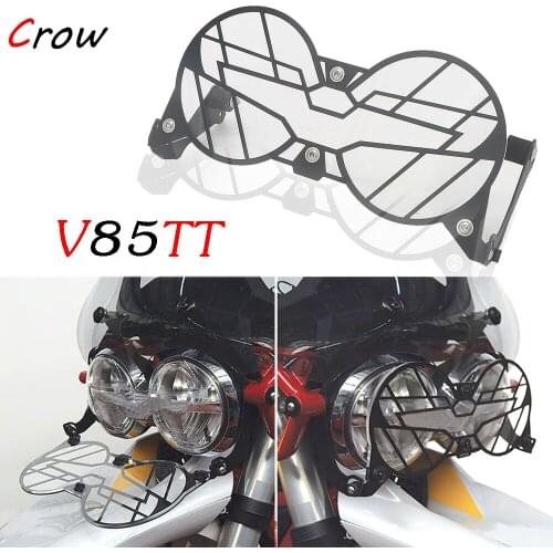NEW Motorcycle V85TT For Moto Guzzi V85 TT Folding Headlight Guard Protector Grill Double Protection