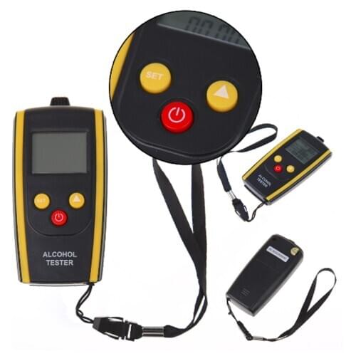 Portable LCD Digital Alcohol Tester Quick Response Breathalyzer Breath Analyzer Alcotester Detector With Backlight Display
