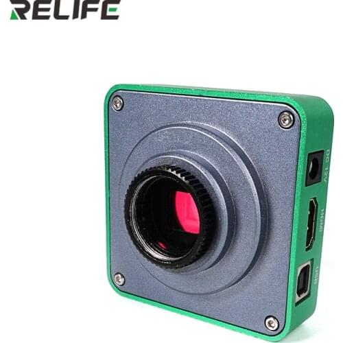 RELIFE Microscope Camera Trinocular HDMI 38mp Full HD C Mount Camera 2K 1080P 60FPS USB Port Output Magnifier TF Storage Chip