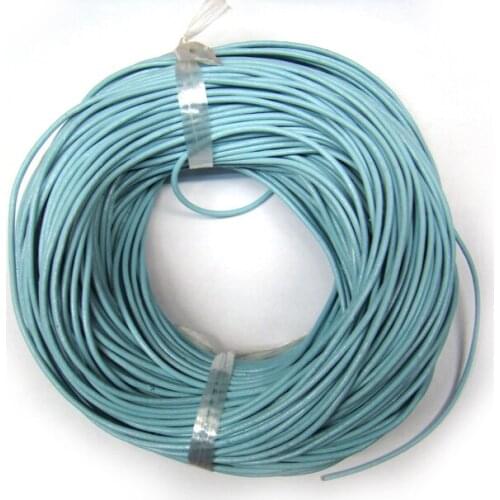 Cambridge blue True cowhide Beading Cord 2mm Beading Wire Handcraft Accessories for bracelet and necklace free shiping