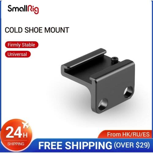SmallRig Cold Shoe Mount Adapter With 1/4 Threaded Holes For DSLR Camera Cage Quick Release Cold Shoe Mount - 1593