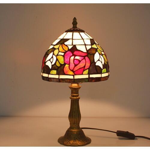 Light European style table lamp creative LED bedroom bedside lamp can light incandescent lamp desk lamps ZA DF124