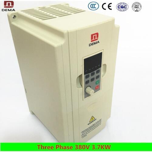 DEMA Three Phase 380V Input AC 3.7KW High Power Frequency Converter Solar Water pumping System Inverter 380V Three Phase Output