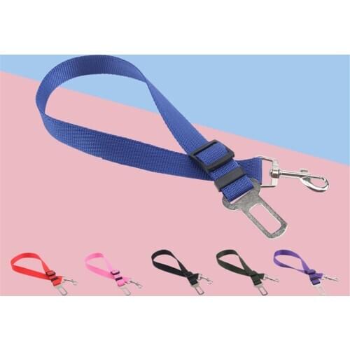 Universal Pet Safety Dog Car Seat Adjustable Belt Small Medium Dogs Travel Harness Seatbelt Clip Strap Leash Traction Rope